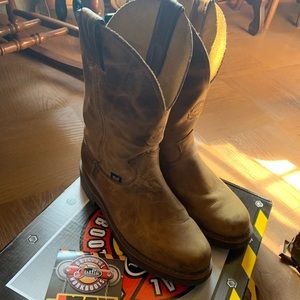 Justin original workboots size 10